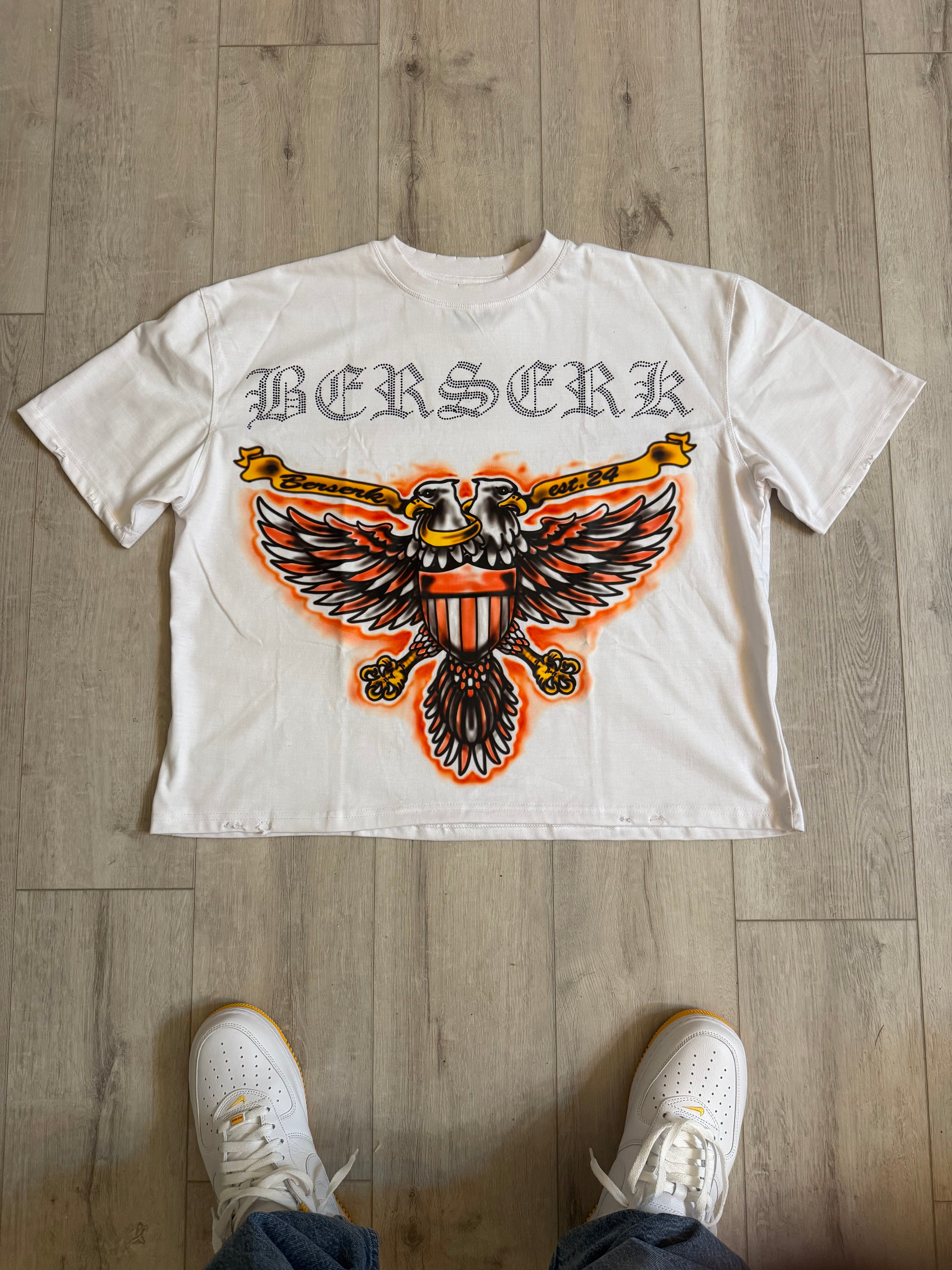 Brsk Eagle tee - White